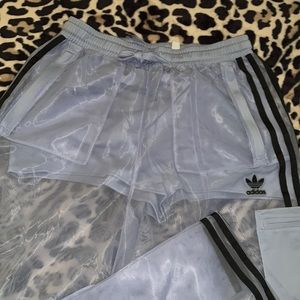 Blue mesh pant/shorts